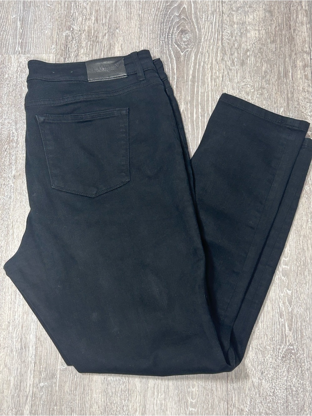Lauren Ralph Lauren Modern Skinny Black Jeans Women's 14 Stretch
Denim
